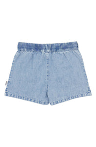 Costa Denim Short in Light Indigo