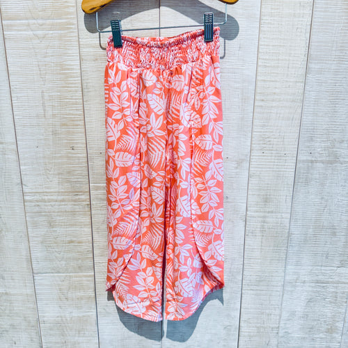 Gemma Pant in Coral Leaf