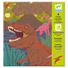 Dinosaurs Gold Metallic Scratch Cards