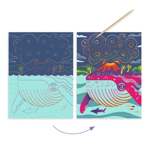 Ocean Theme Topsy Turvey Scratch Cards
