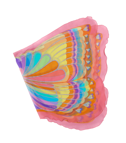 Pink Rainbow Butterfly Wings