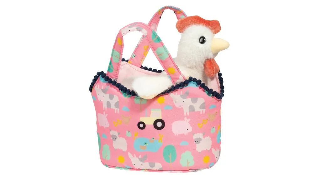 Farm Friends Sassy Sak with white Chicken