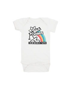 18-24mos Aloha Vibes Onesie in White