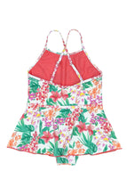 5yrs - Bella One Piece Swimsuit in Floral on White