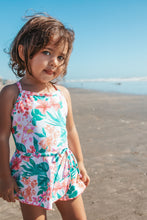 5yrs - Bella One Piece Swimsuit in Floral on White