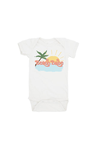 Beach Babe Onesie in White