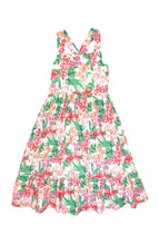 Coastline Dress in Floral on White