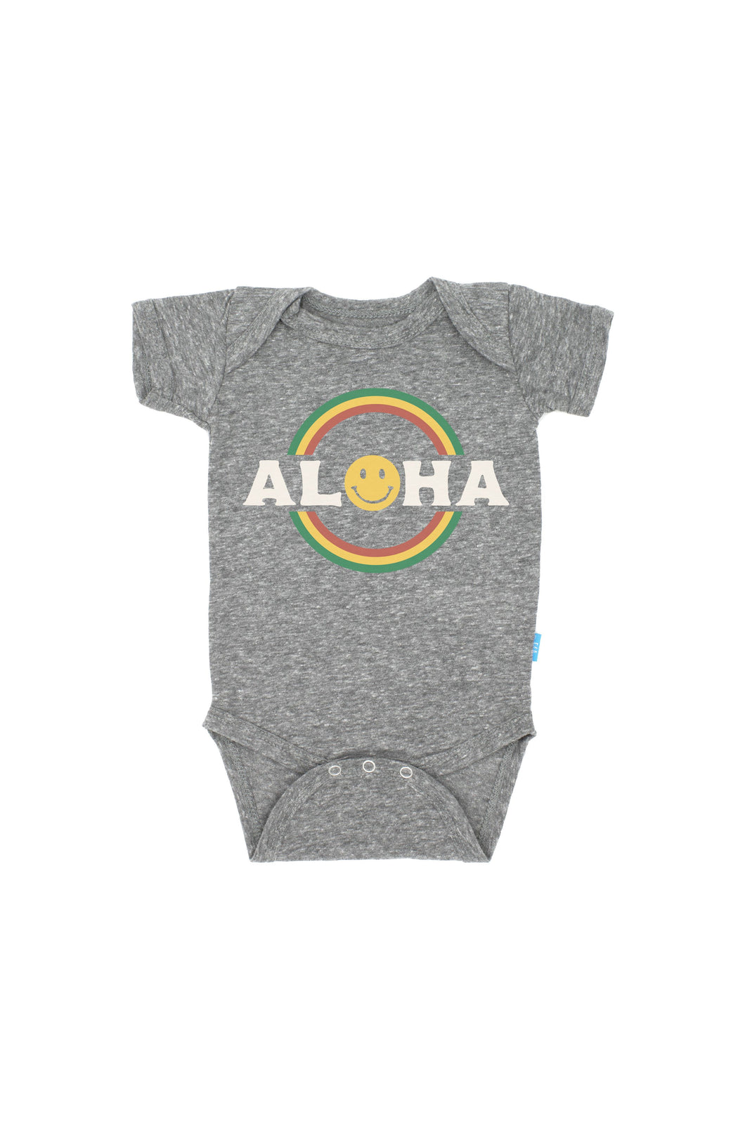 18-24mos - Double Rainbow Onesie in Heather Gray