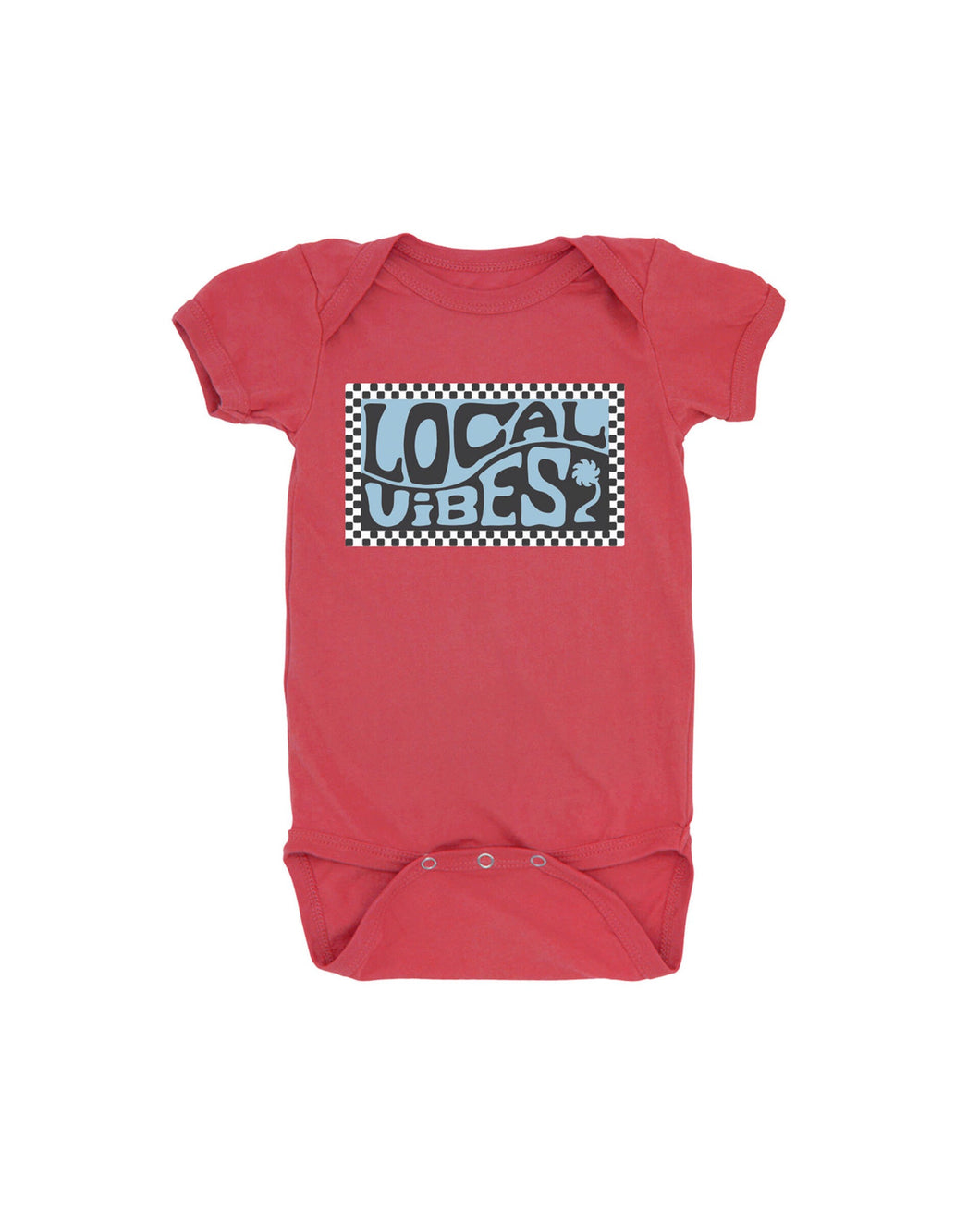 12-18mos, 18-24mos - Local Vibes Onesie in Chili Pepper