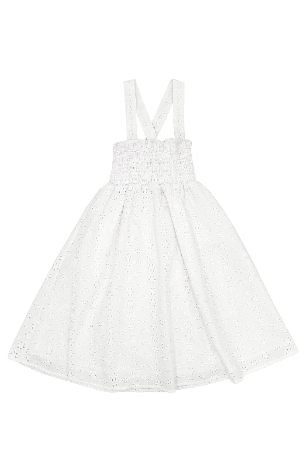 Sundance Eyelet Dress in White