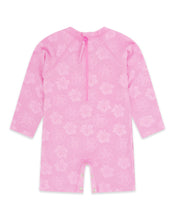 Cali Rashguard Surf Suit in Pop Pink