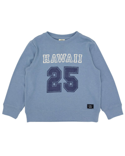 Hawaii Hacci Pullover in Faded Denim