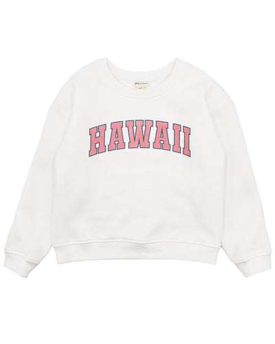 Hawaii Oversized Sweatshirt in Ivory