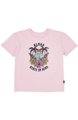 Aloha State of Mind Billie Tee in Pink Marshmallow