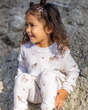 Ava Horse Hacci Set in Ivory
