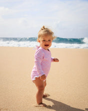Coastal Cutie One-Piece Rashguard in Pop Pink
