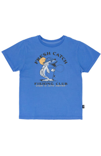 Fresh Catch Vintage Tee in Marina Blue