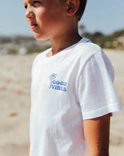 Good Vibes Vintage Tee in White