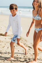 Icon Long Sleeve Rash Guard Top in White