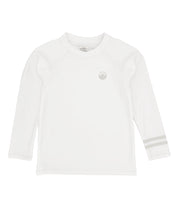 Icon Long Sleeve Rash Guard Top in White