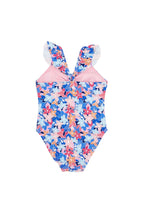 In a Cinch One Piece Swimsuit in Multi Floral Blue