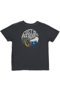 Lost in Paradise Vintage Tee in Lava Rock