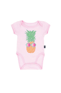 Pineapple Onesie in Pink Marshmallow