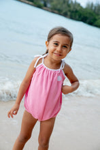 Poolside Terry Romper in Pink Carnation