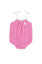 Poolside Terry Romper in Pink Carnation