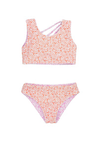 REVERSIBLE 4 Way Summer Sun Bikini in Prism Pink