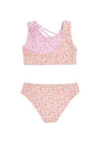 REVERSIBLE 4 Way Summer Sun Bikini in Prism Pink