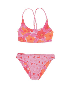 5yrs, 6yrs, 8yrs REVERSIBLE 4 Way Waverly Bikini in Swept Away Floral