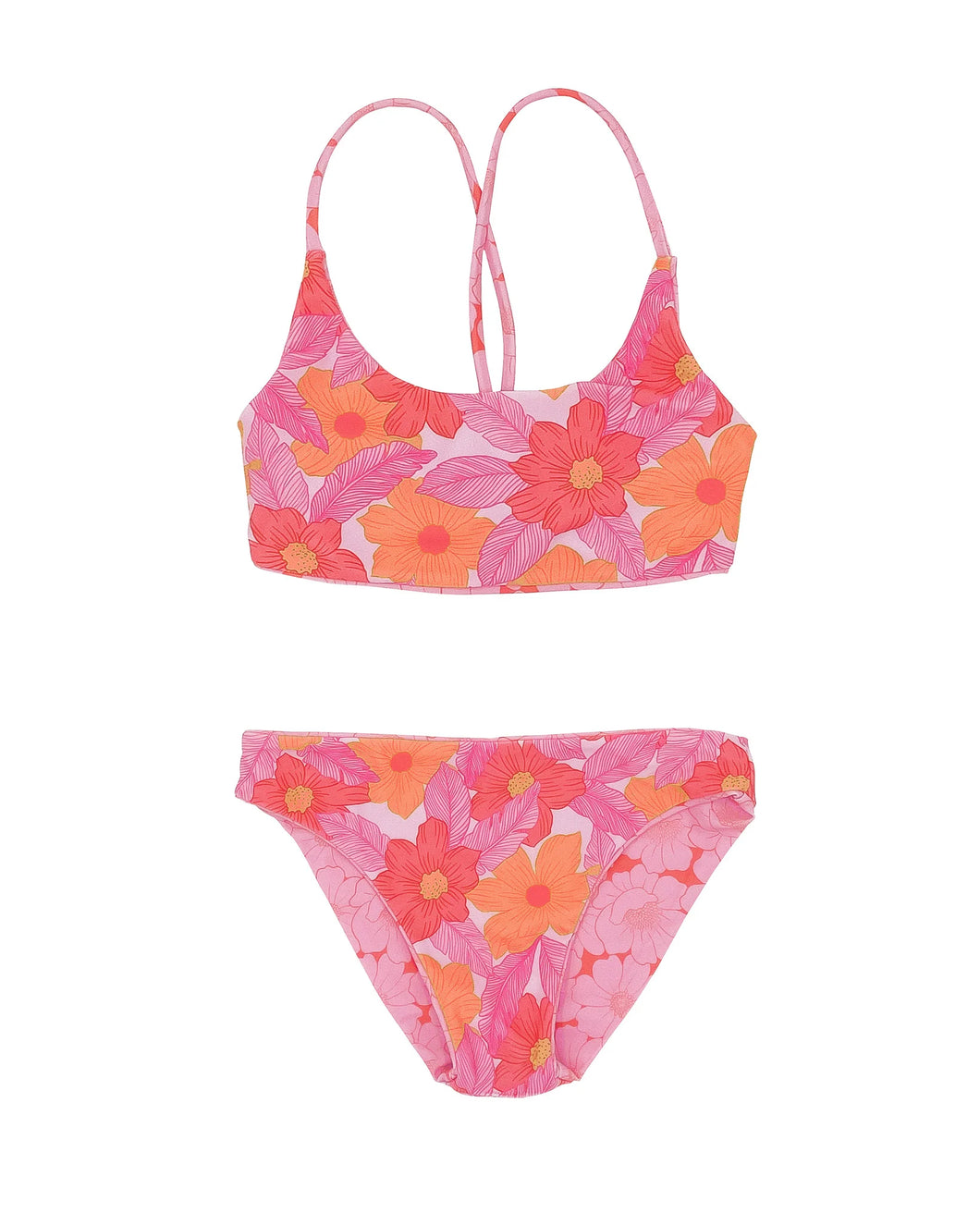 5yrs, 6yrs, 8yrs REVERSIBLE 4 Way Waverly Bikini in Swept Away Floral