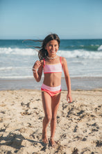 Retro Ringer Bikini in Hot Coral