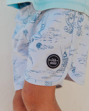 Scallop Boardshort in Out To Sea Cloudy Sky