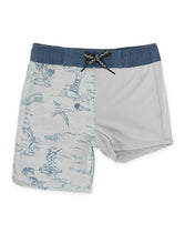 Scallop Boardshort in Out To Sea Cloudy Sky