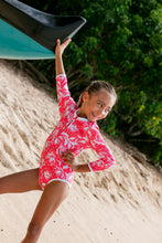Sun Seeker Surf Suit in Hot Coral