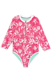 Sun Seeker Surf Suit in Hot Coral