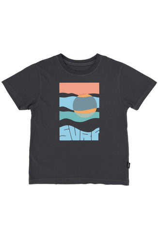 Surf Vintage Tee in Lava Rock