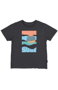 Surf Vintage Tee in Lava Rock
