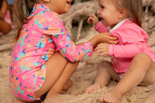 Wave Chaser Surf Suit in Multi Floral Pink Carnation