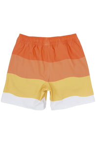 Wave Stripe Volley Trunk in Melon