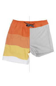 Wave Stripe Volley Trunk in Melon