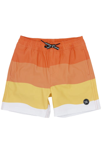 Wave Stripe Volley Trunk in Melon
