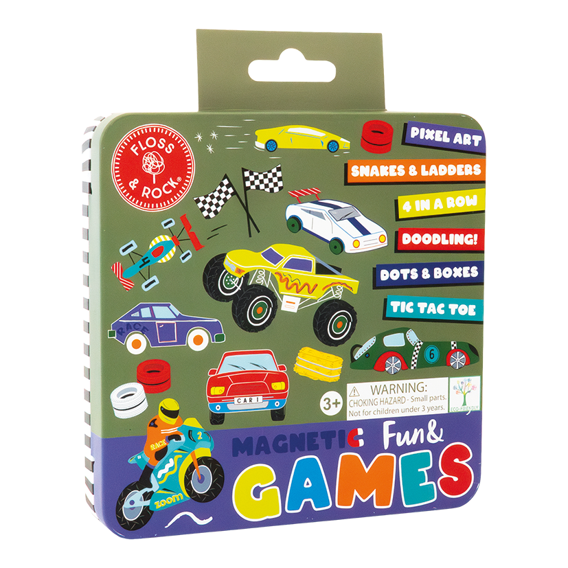 Magnetic Games Fun Tin - Cars