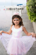Dreamy Unicorn Dress with Headband in Iridescent / Pink