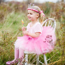 Ribbon Tiara - Dark Pink