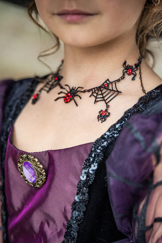 Tangled Spider Web Necklace