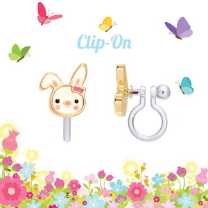 Bouncy Bunny Clip On Earrings