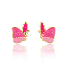 Glitter Butterfly Stud Earrings